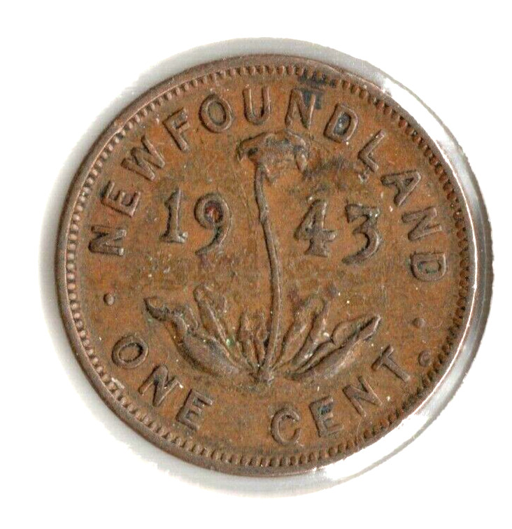 Coin Newfoundland 1 Cent 1943 C KM18