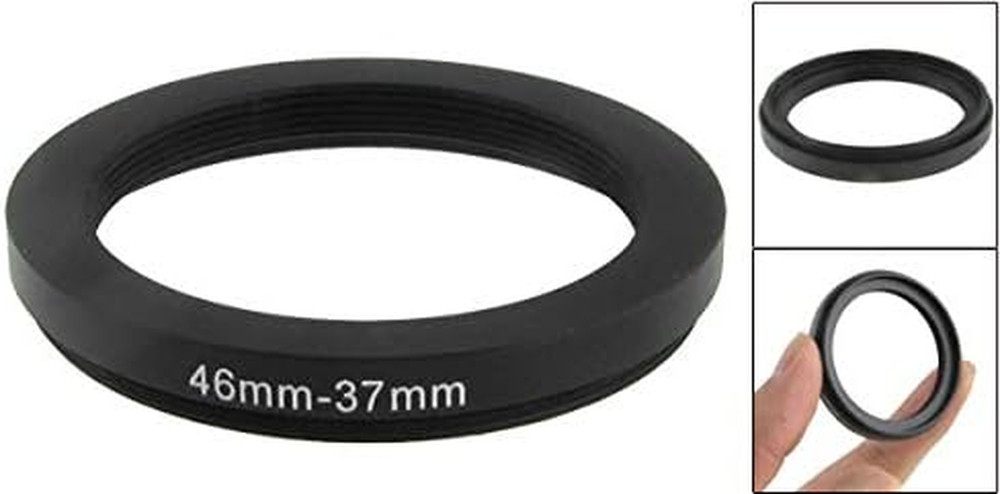 Metal Step-Down Ring, 46 Mm - 37 Mm Camera Lens Filter Adapter Ring for Camera L
