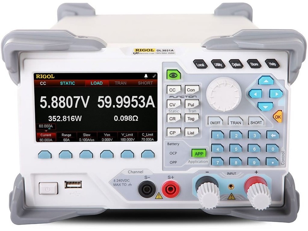 Rigol DL3031A Programmable DC Electronic Load (Single Channel, 150V/60A/30kHz