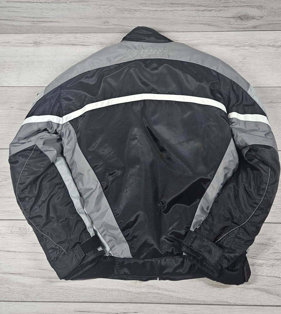 Lewis Motorcycle Jacket Textile Unisex Black/Grey Size S