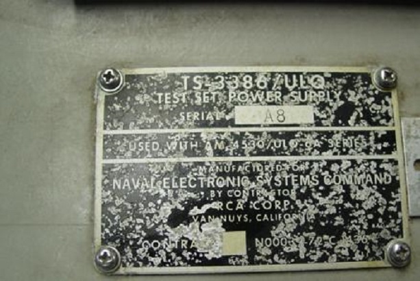 Naval electronic systems command ts-3386 ULQ power supply