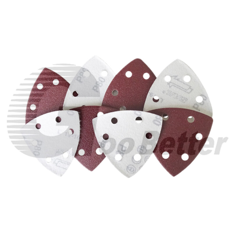 Delta Sanding Sheets 90mm Triangle Detail Mouse Palm Sanding Pads 40 - 400 Grit