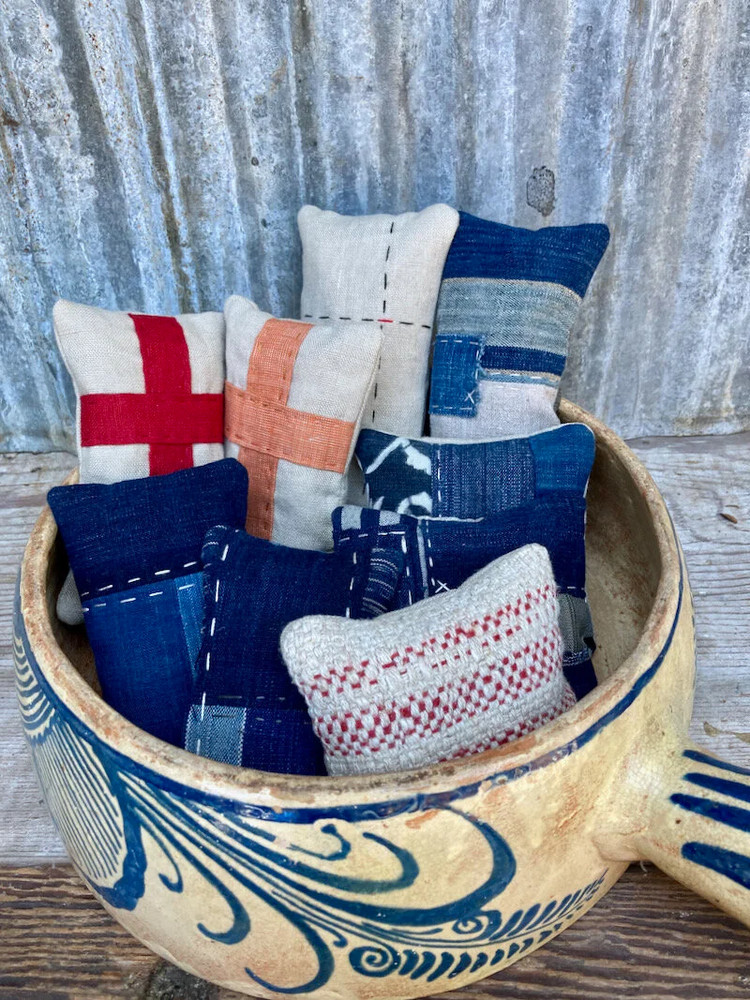 BORO PIN CUSHION - Made From Authentic Boro Textiles