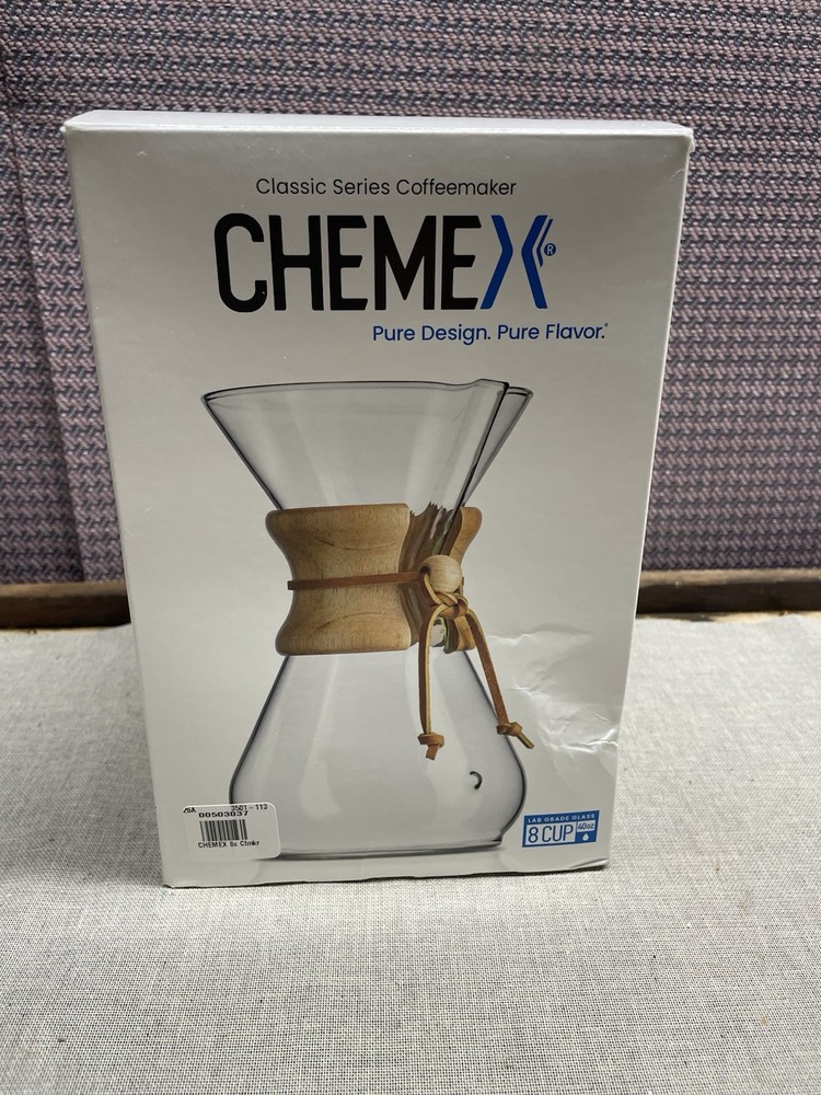 CHEMEX Classic Series Glass Coffee Maker 8 Cup Nice!
