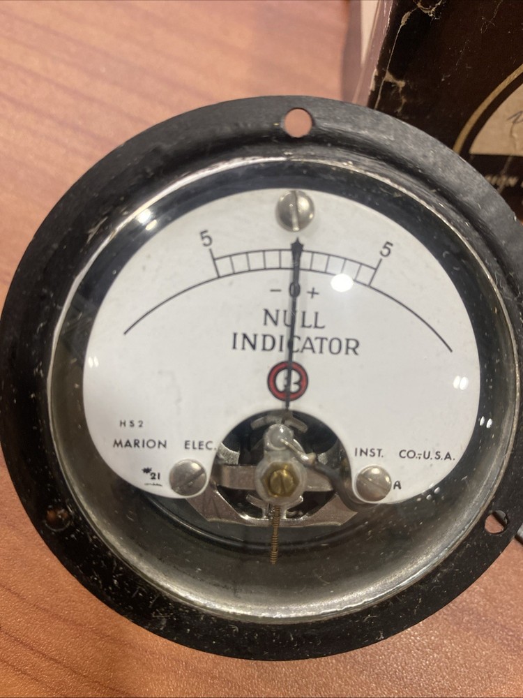 Marion Inst Division HS-2 Meter Precision, Null Indicator, NIB
