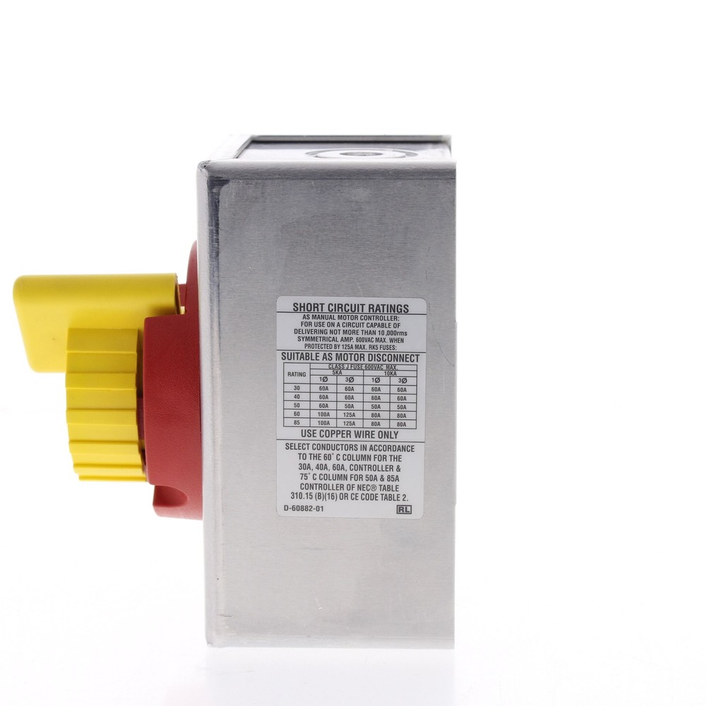 Hubbell 3-Pole Single Throw TPST Motor Controller Disconnect Switch 30A