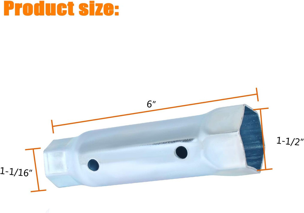 Ketofa RV Water Heater Element Wrench, Dual Anode Rod Hex Wrench Socket Removal