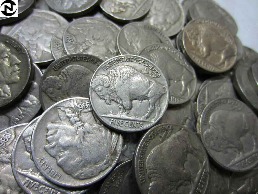 (1) SEALED BUFFALO NICKEL ROLL ~ RARE WINDOW WRAPPER ~ 40 COINS