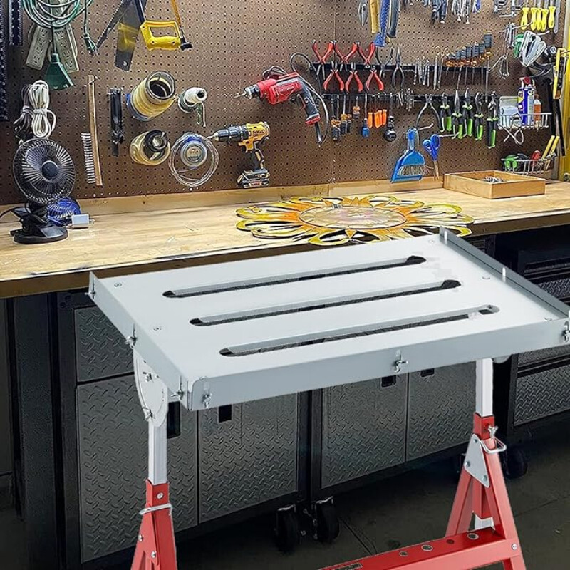 30''x20'' Welding Bench Table 400Lbs Load Capacity Adjustable Workbench Table