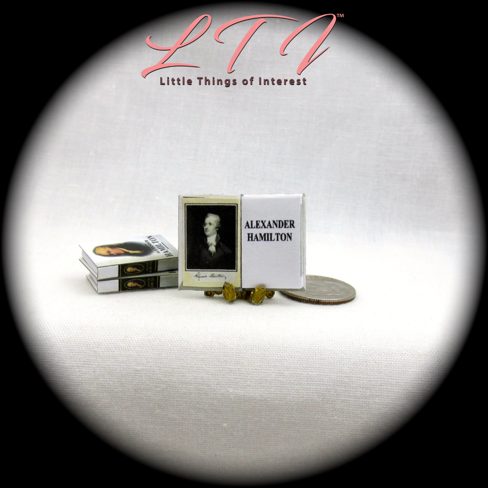 ALEXANDER HAMILTON 1:12 Scale Miniature Readable Book