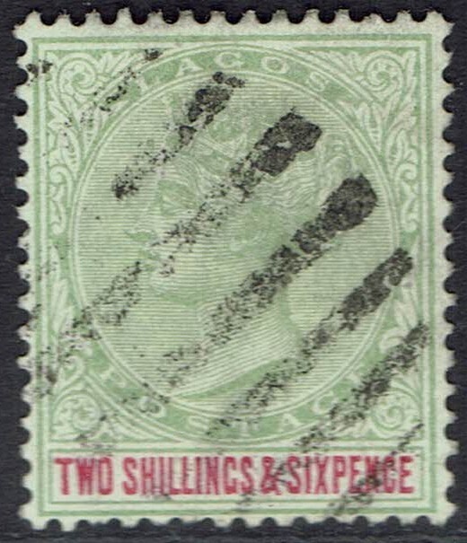 LAGOS 1887 QV 2/- USED