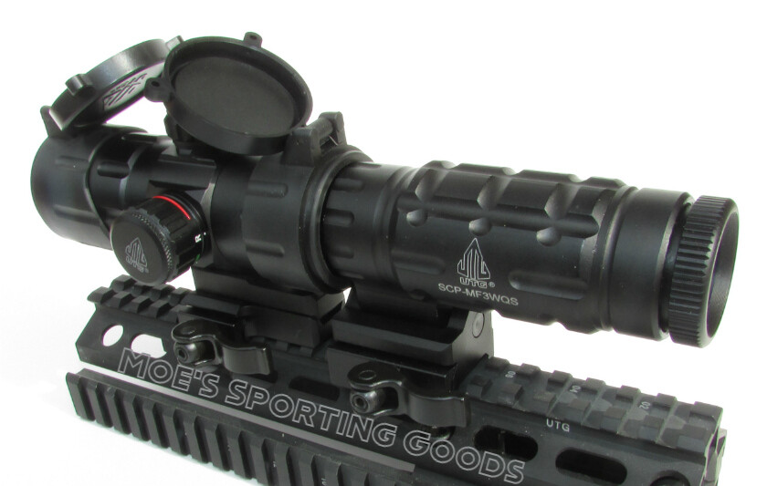 Red Dot Scope with 3x Flip to Side Magnifier Combo - UTG Rifle Scope - Leapers