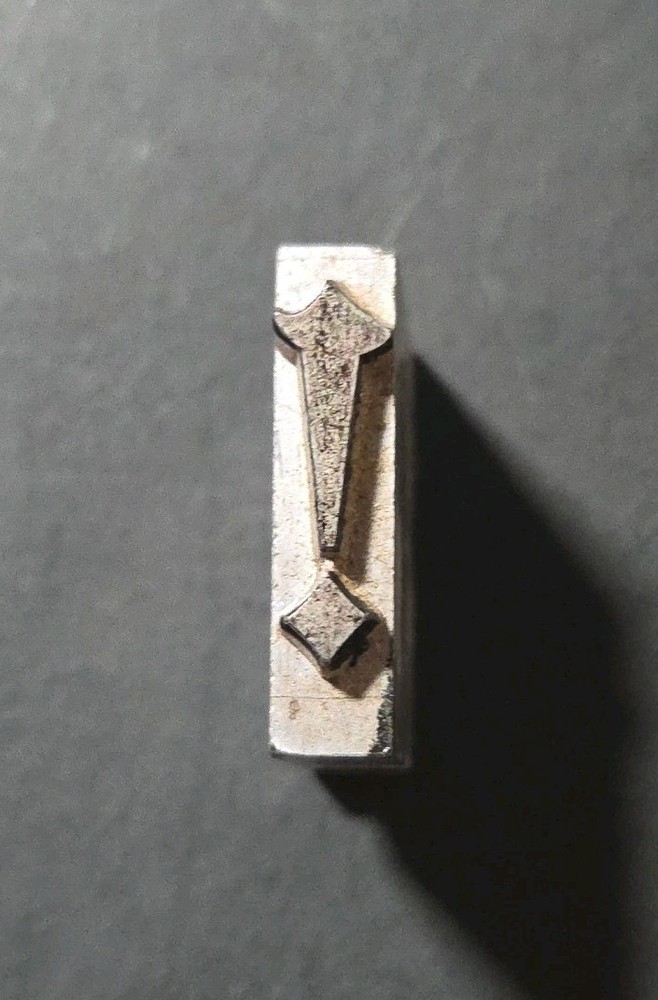 Vintage Masonic Exclamation Point & Comma Press Punch Set (2-Piece)