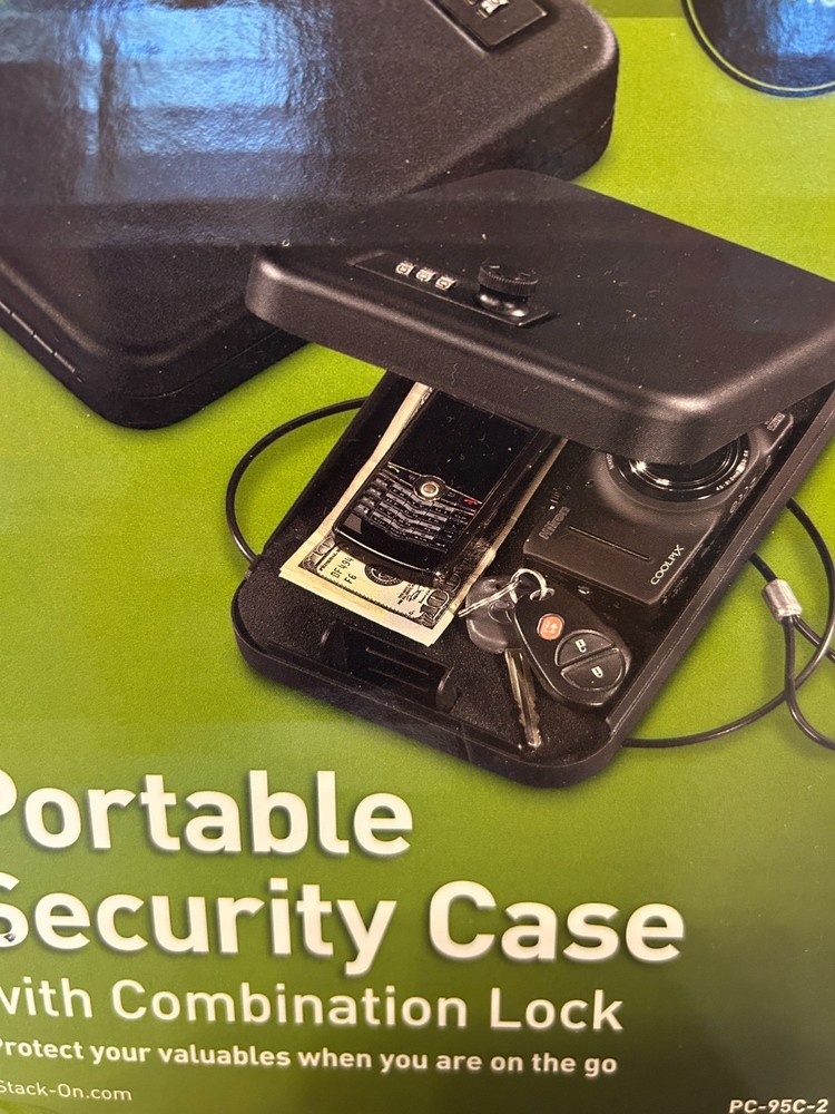 Set Of 2 Portable Security Case With Combination Lock