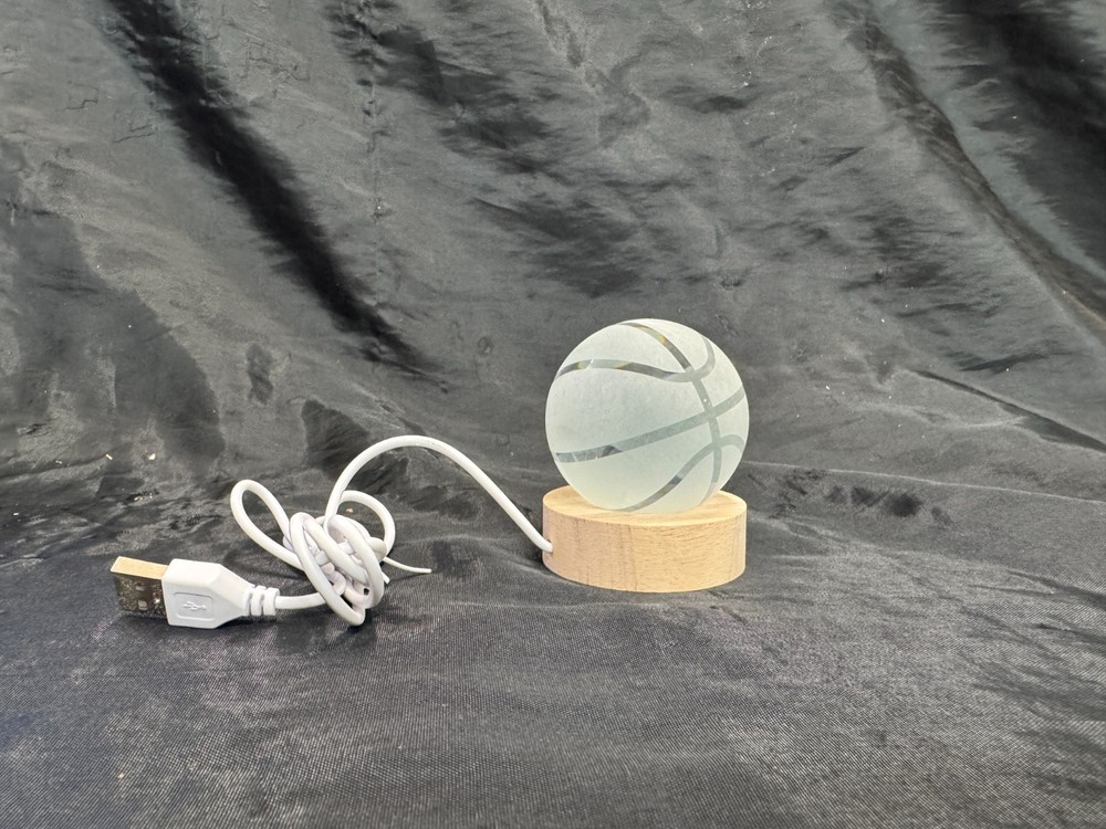 Frosted Solid Glass Basketball Nightlight LED light