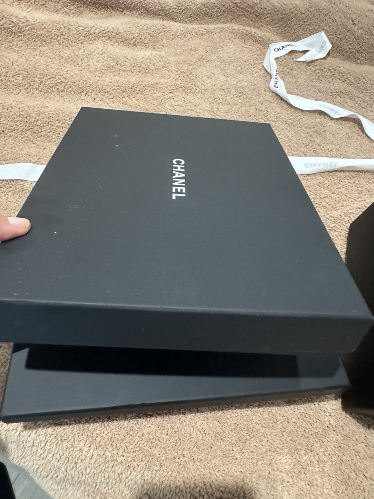 chanel empty gift boxes Qty 3 With Ribbon