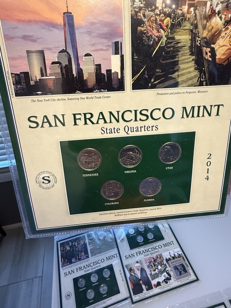 Commemorative Limited Edition San Francisco Mint State Quarters,  2012-2019