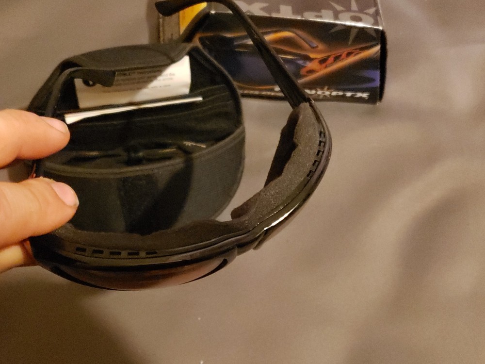 Sunglasses PAN OPTX protection gloss black with flame color frame