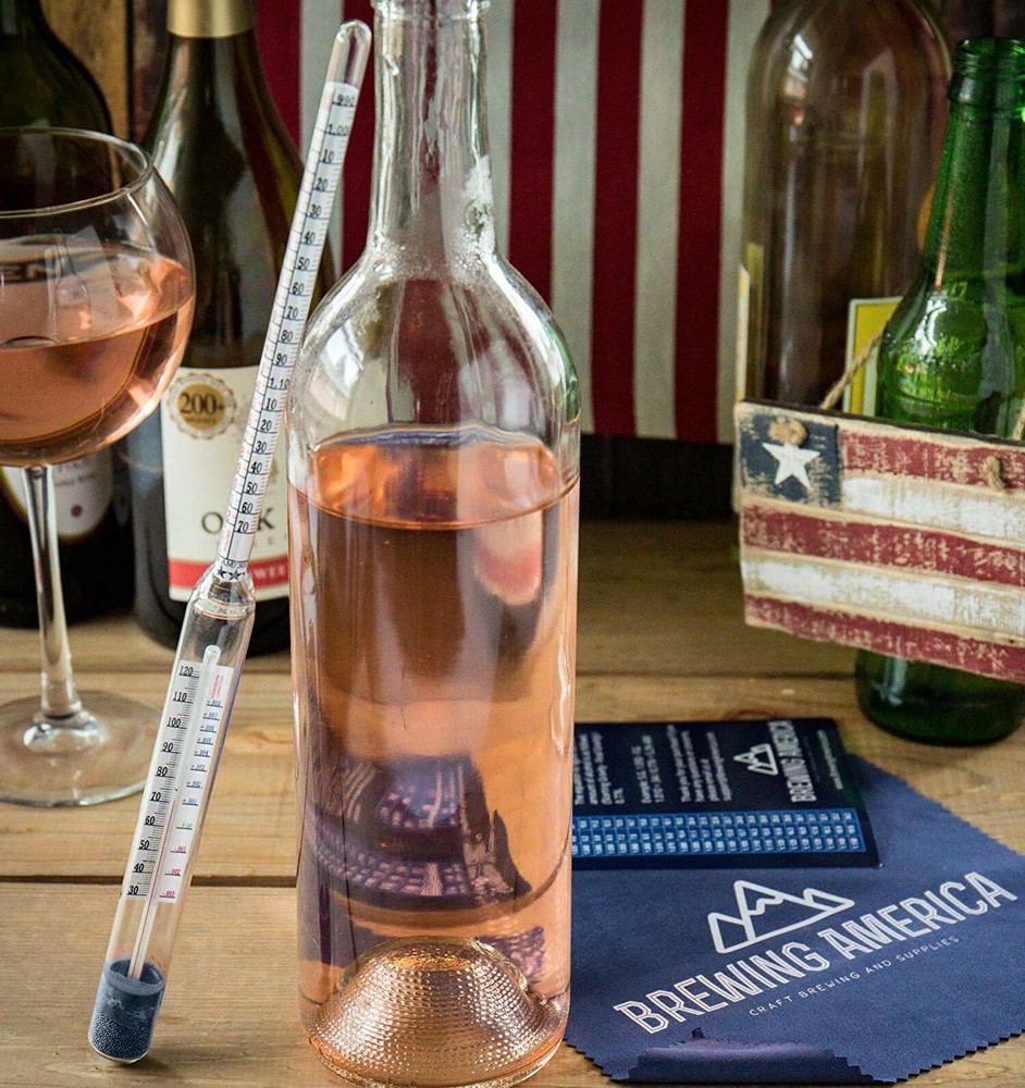 Thermo-Hydrometer ABV Tester Triple Scale - Pro Series American-made Specific...