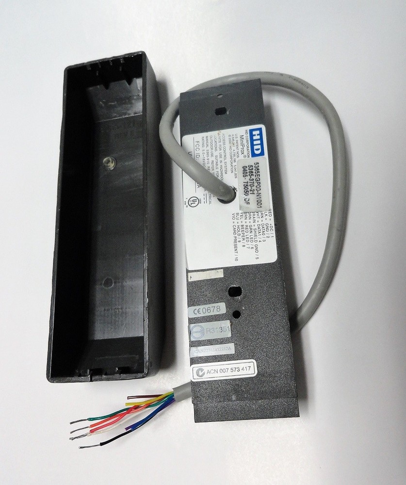 HID MiniProx Reader, 5365EGP00, Gray, Wiegand Format, Used. Guarantee to Work.