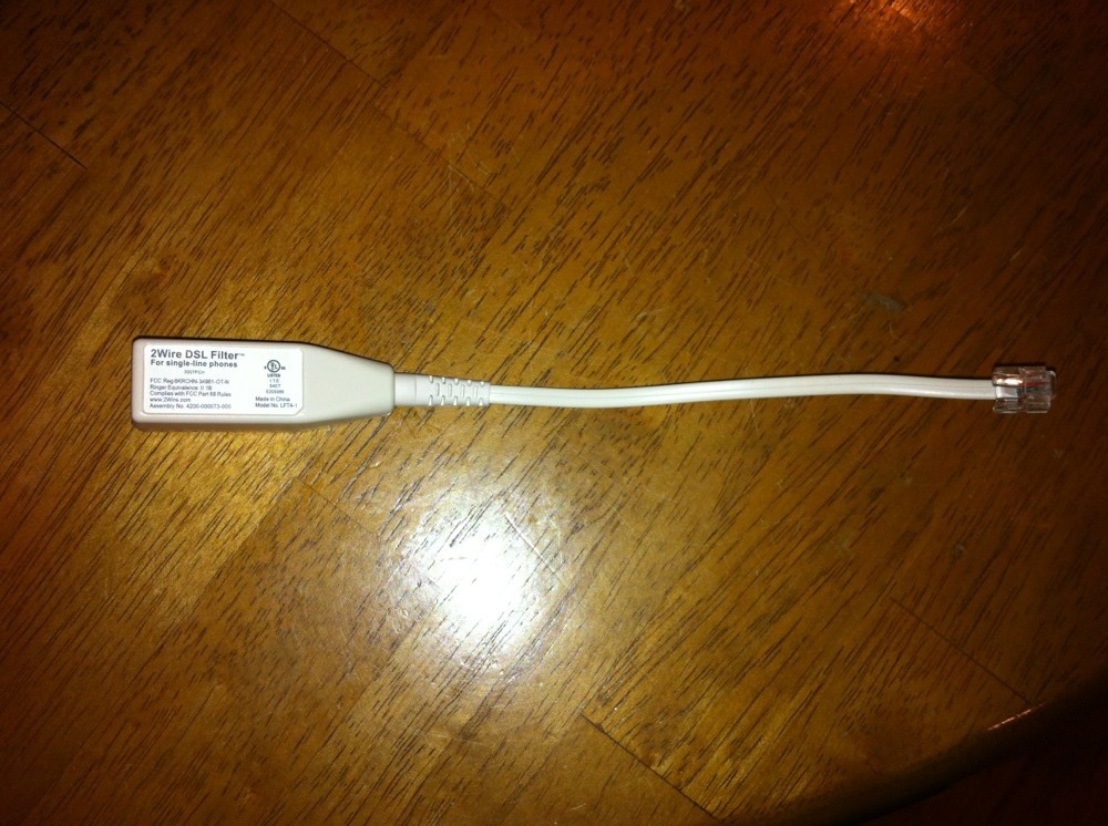 2 WIRE DSL FILTER FOR SINGLE LINE PHONES LFT4-1