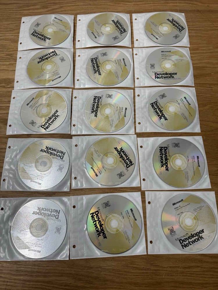 Microsoft Developer Network Office Test Platform INTL July 1996 15 Discs