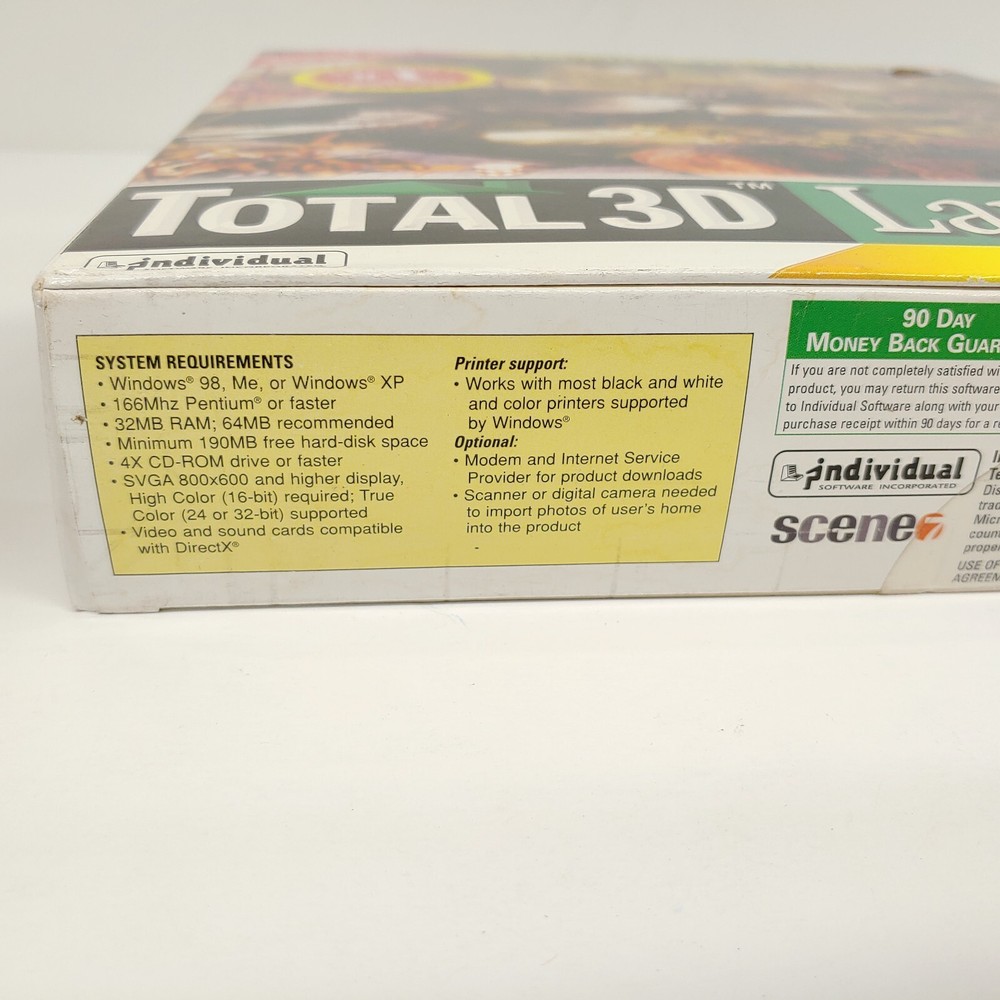 Total 3D Landscape Deluxe PC Program 2002 New