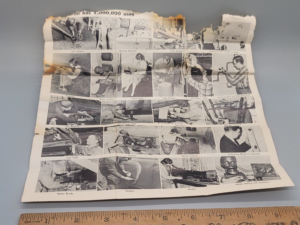 Vintage Devcon Plastic Steel Putty with Original Box