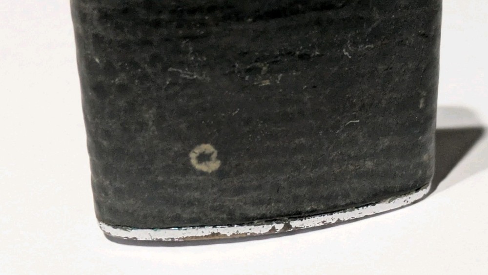 Ronson Standard Automatic Textured Black Leather Lighter