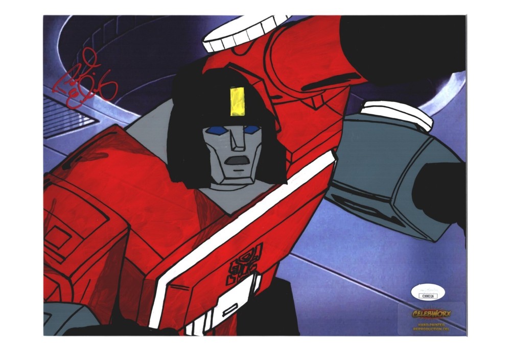 PAUL EIDING Signed TRANSFORMERS 11X14 REPRODUCTION  CEL Autograph JSA COA