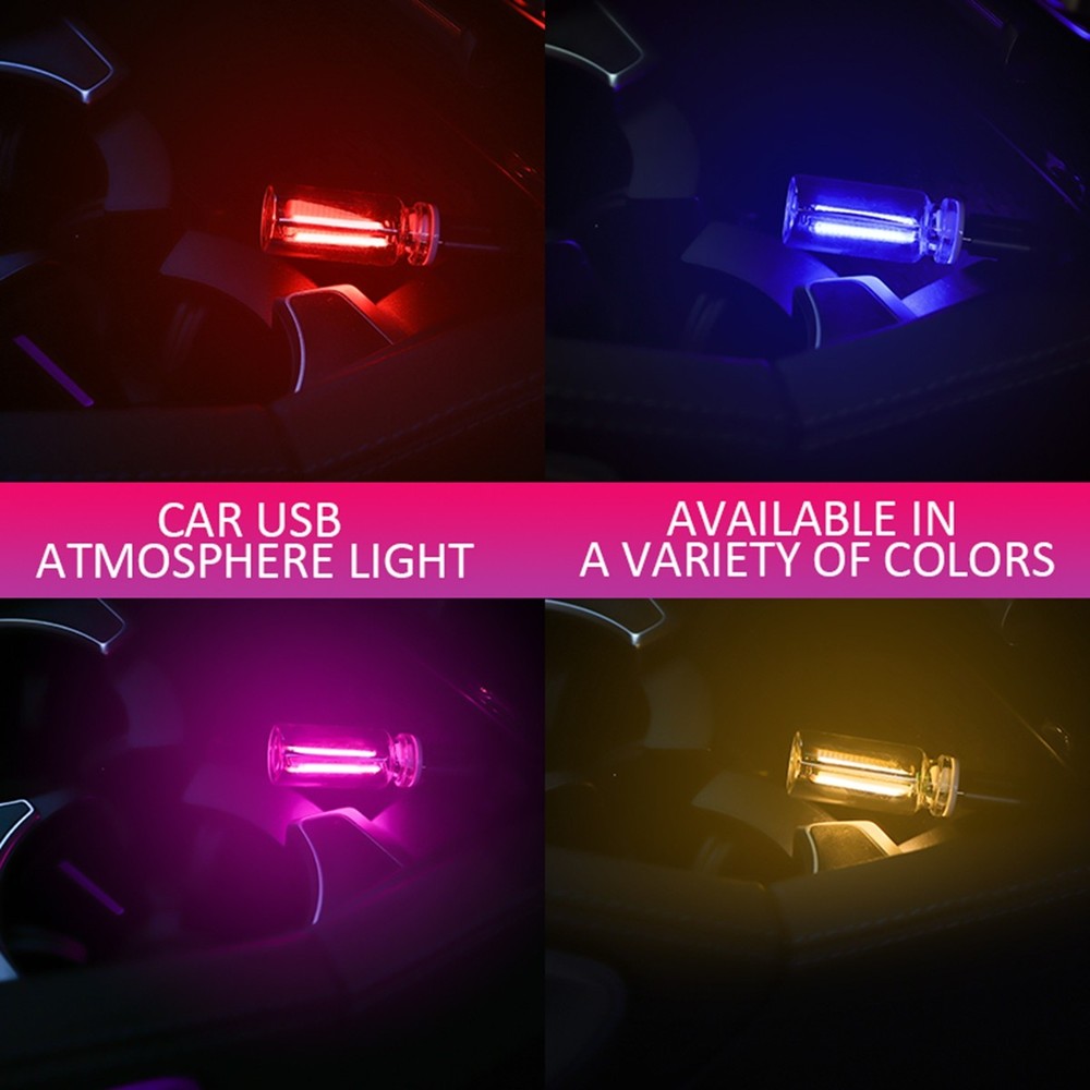 Touch Control Car USB LED Green Light Atmosphere Night Light Dimmable New