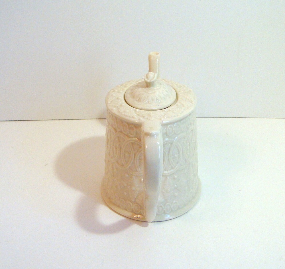 Two's Company Creamware Teapot