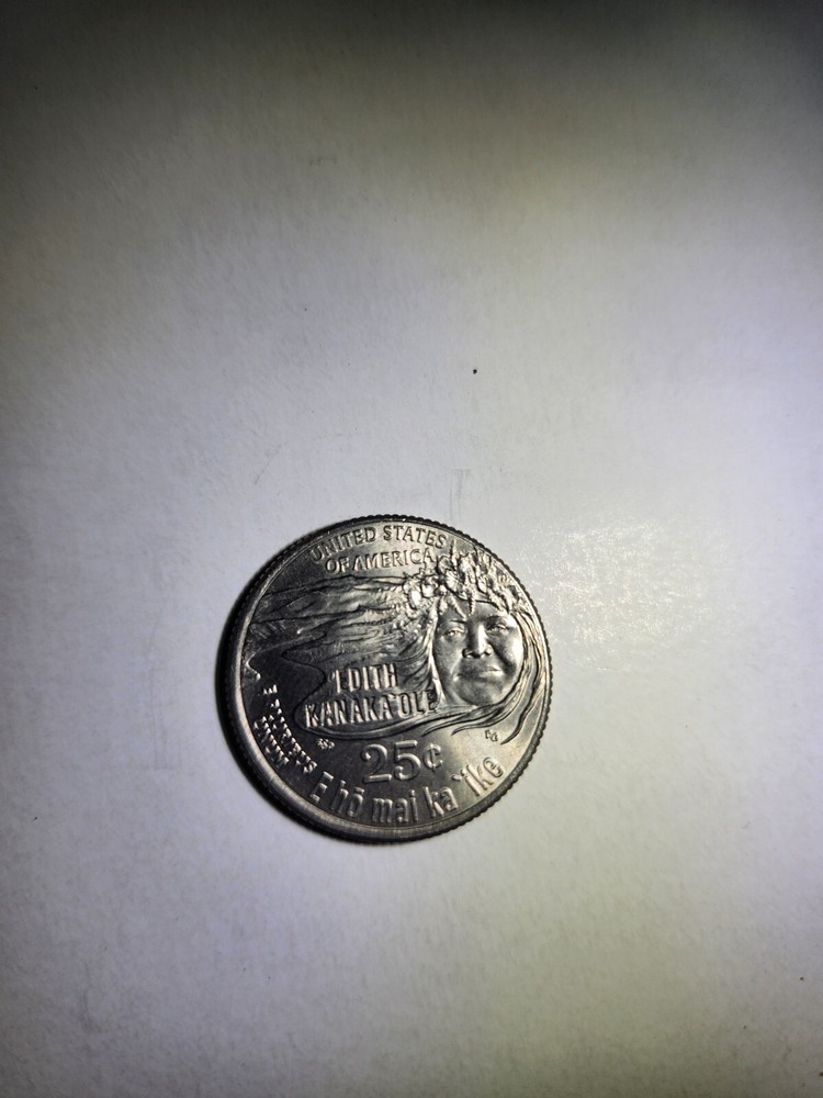 2023 P Edith Kanaka’ole Quarter Double DDO In God We “rust” Error