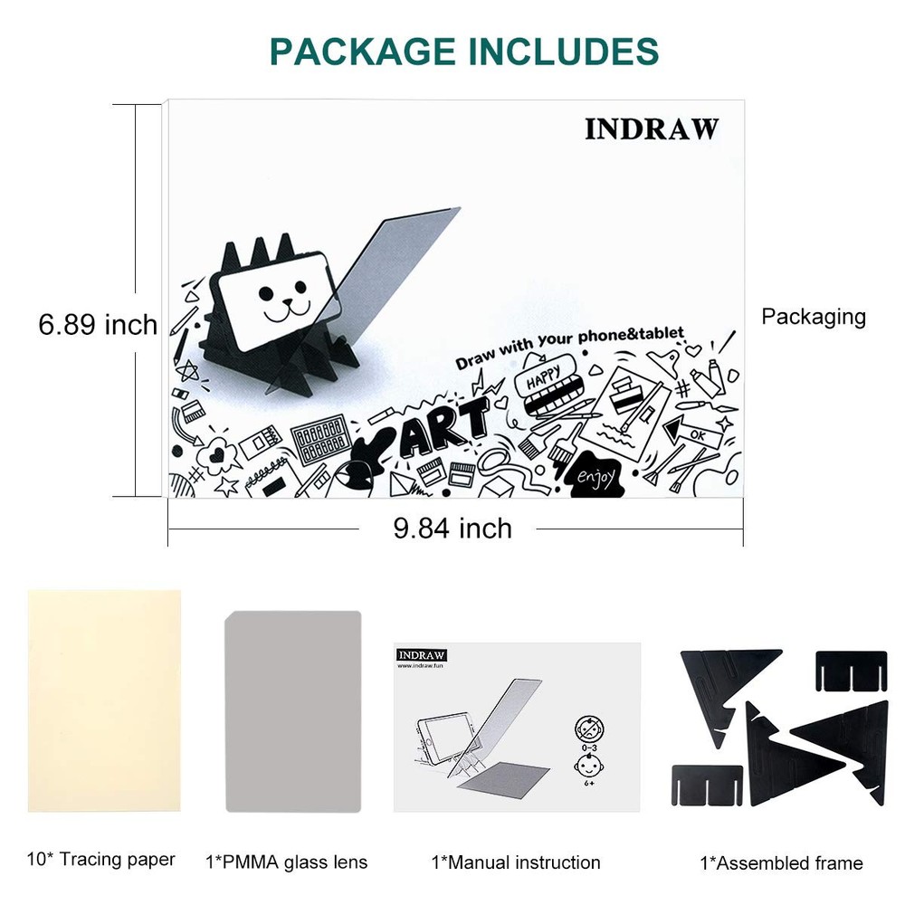 Portable Optical Drawing Board Image Tracing Board Projector for Sketching