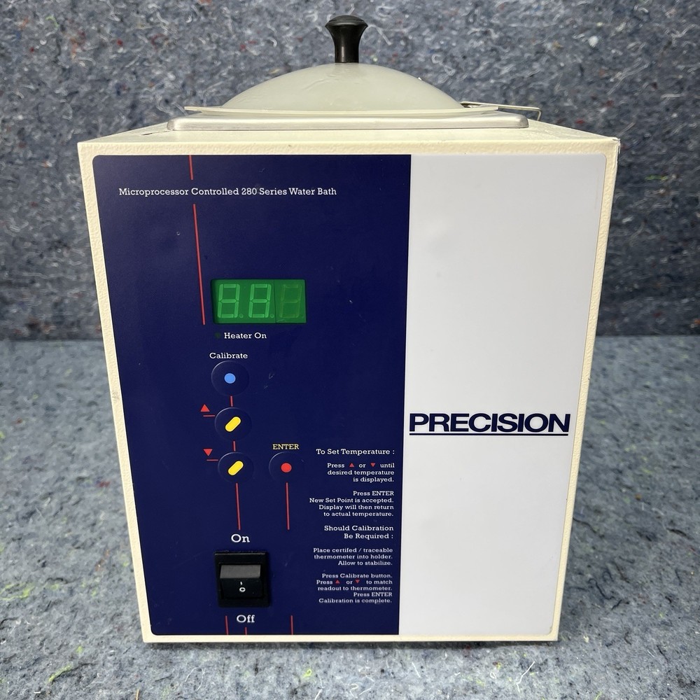 (2) Precision Scientific Model 280 & 180 Microprocessor Heated Water Bath 0.7gl