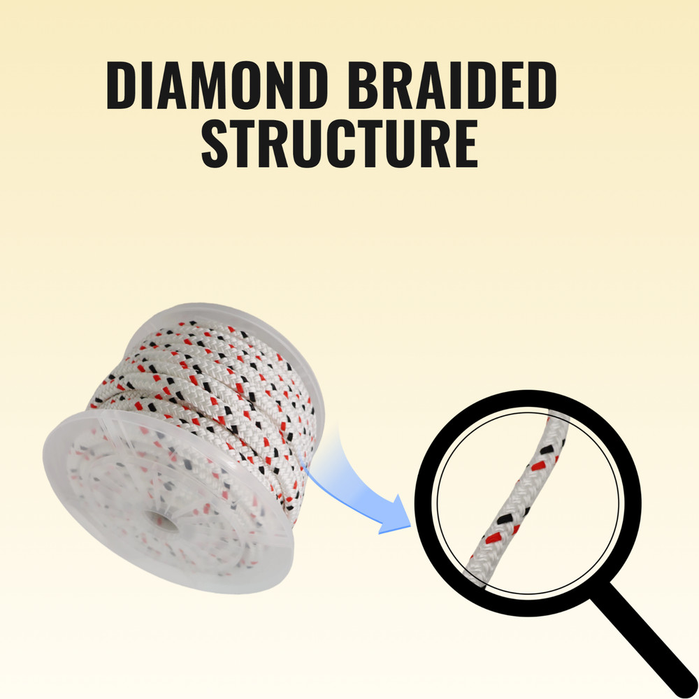 1/2'' 100FT Double Braid Rope Polyester