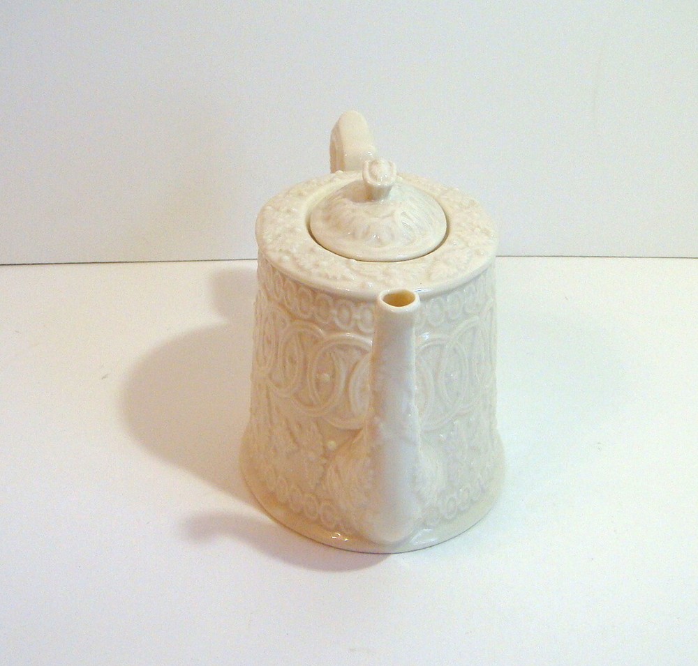 Two's Company Creamware Teapot