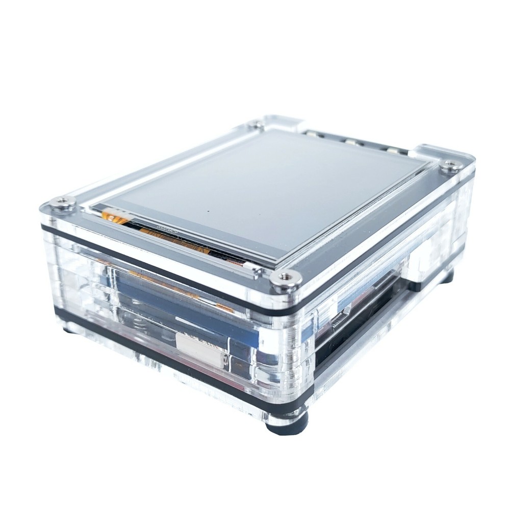 Zebra Case for Odroid C4 & 3.2″ official screen