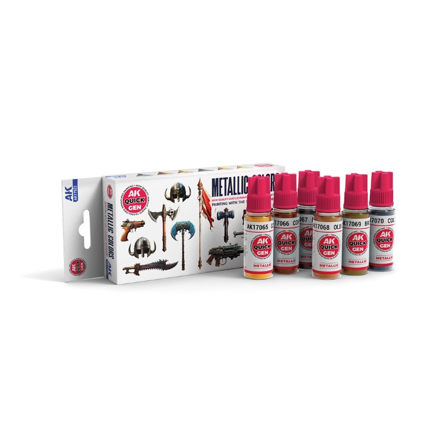 AK Interactive: Metallics - QUICK GEN Set - AK17522