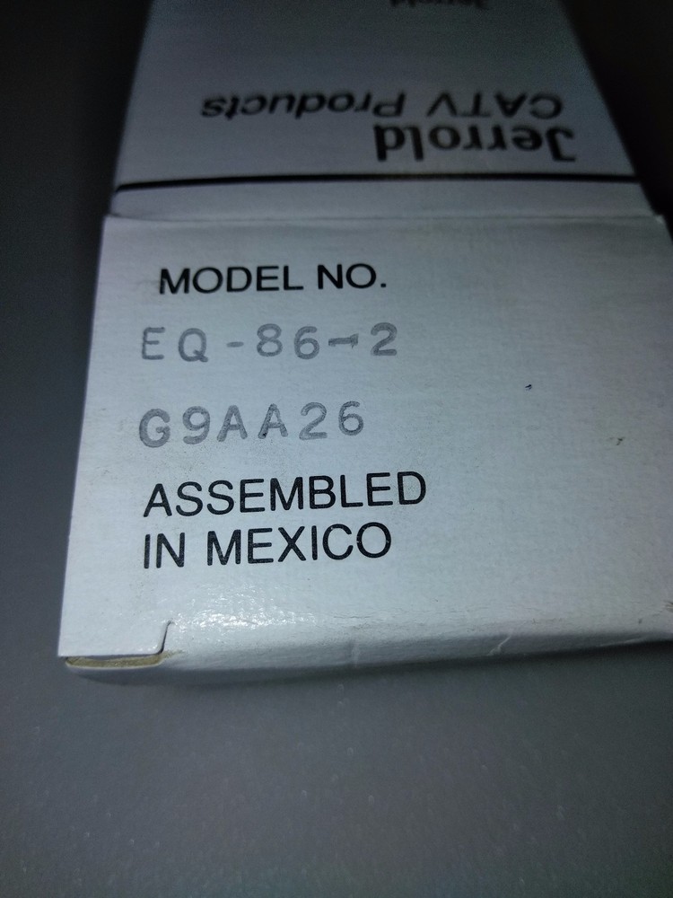 General Instrument/Jerrold EQ-86-2 Equalizer G9AA26