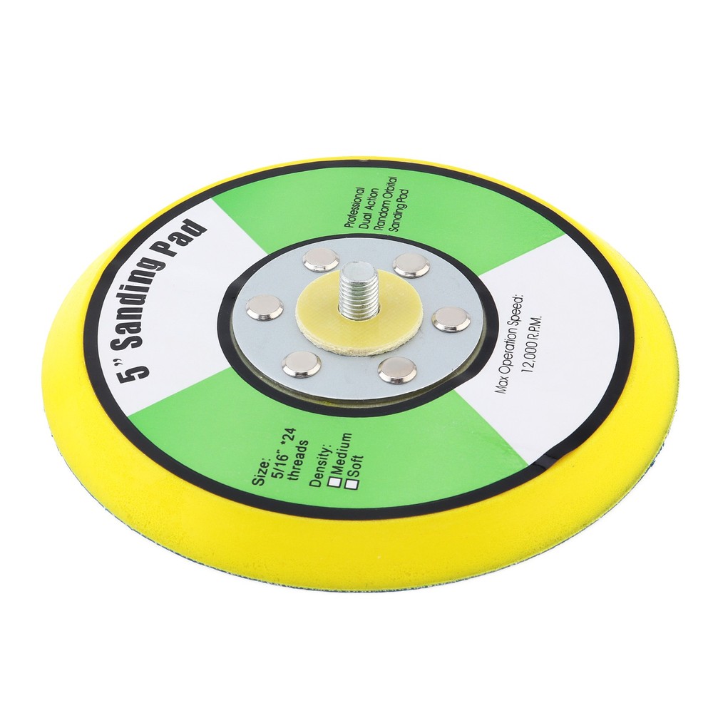 Dual Action Hook Loop Sander Sanding Backing Pad with 5/16th