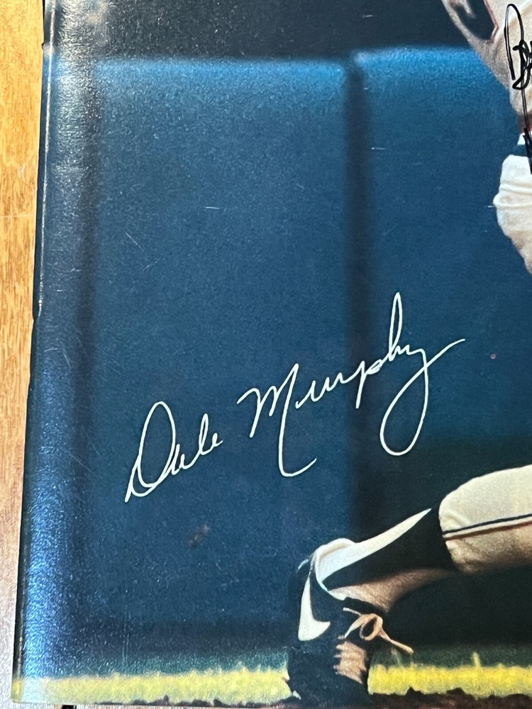 1982 Atlanta Braves Program Scorebook Signed Auto Dale Murphy JSA LOA