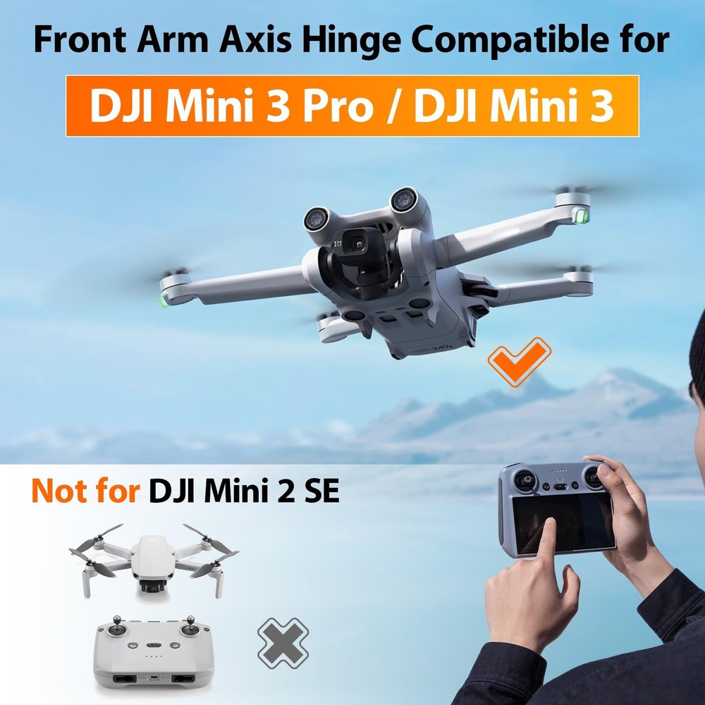 2Pcs Front Arm Axis Replacement for DJI Mini 3/Mini 3 Pro Shaft...