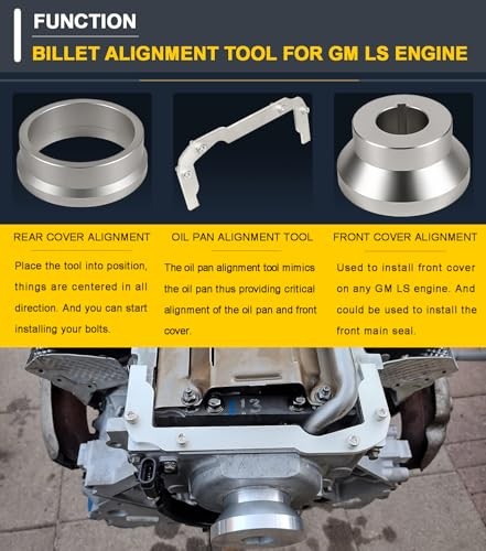LS Rear Main Cover Billet Alignment Tool, Front Cover Alignment Tools & Oil