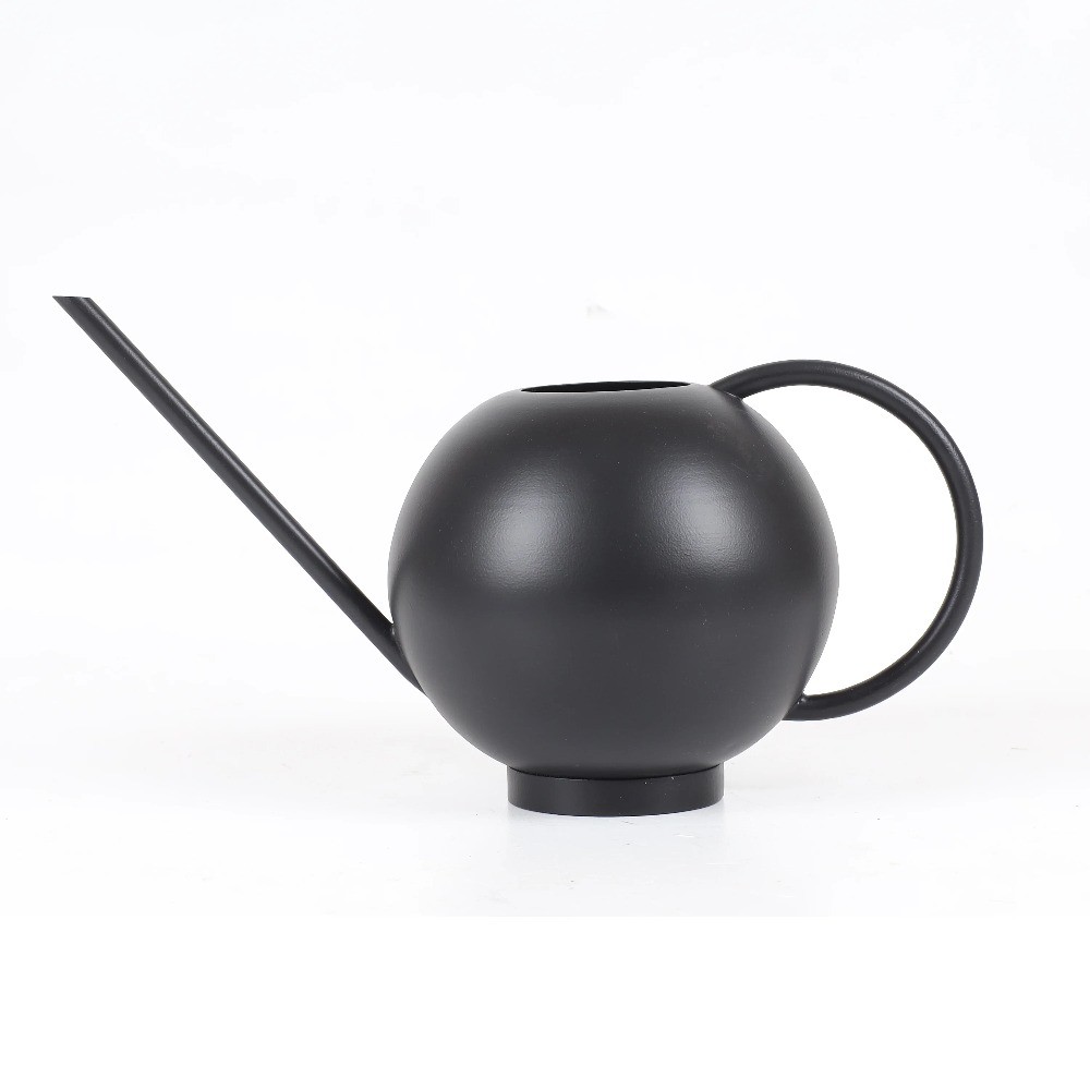 0.5-gal Metal Watering Can, Black
