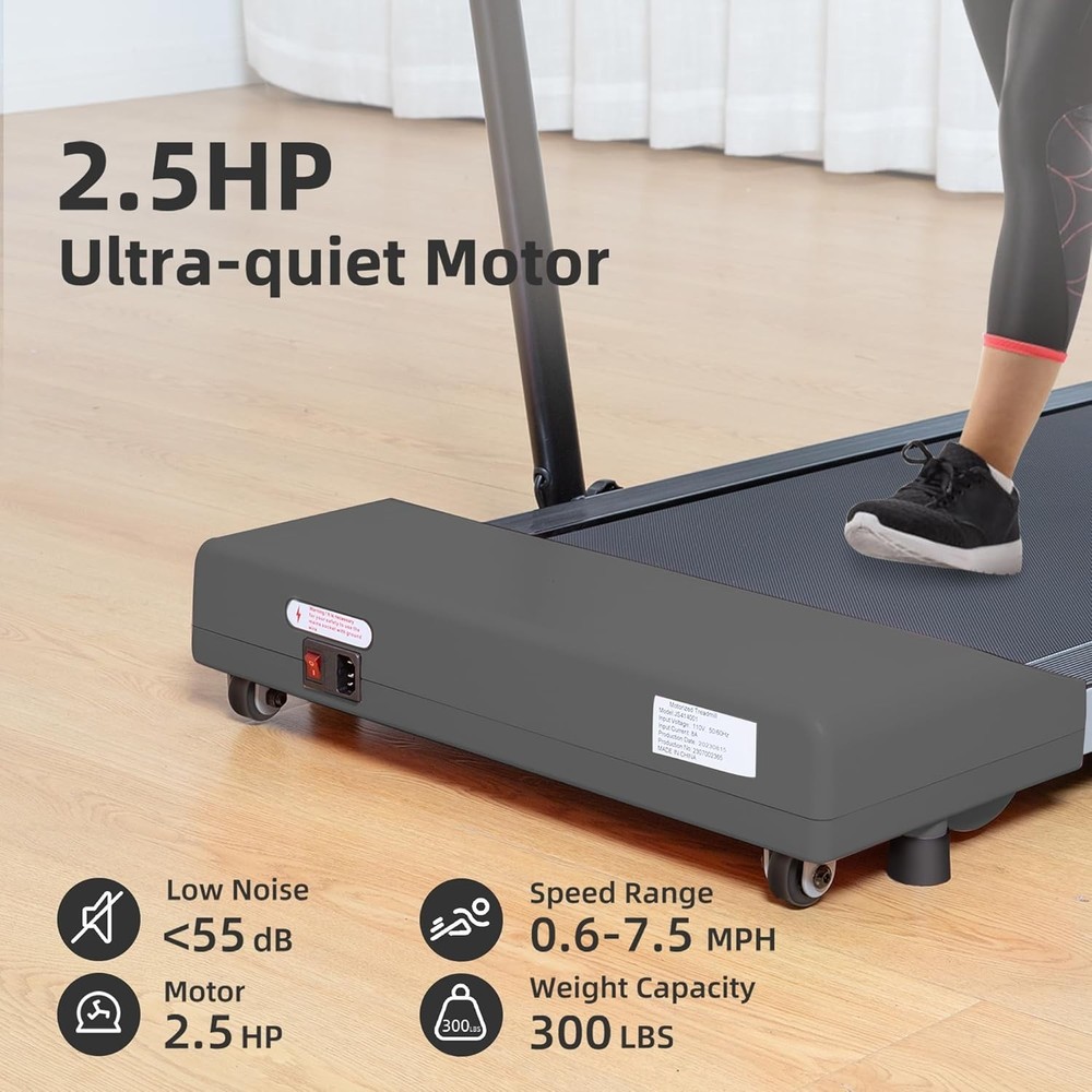 Compact Foldable Electric Treadmill Small Spaces Lightweight Folding with Handle