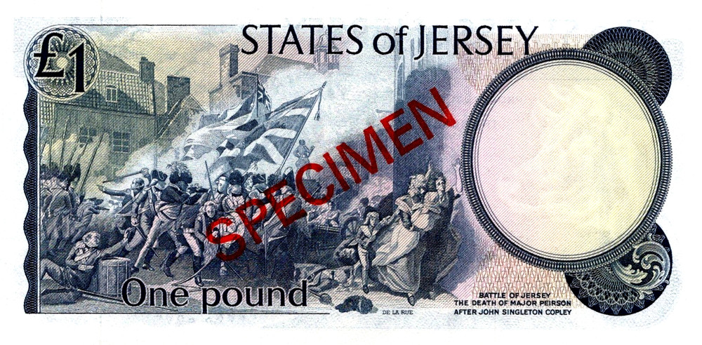 Jersey 1 Pound " SPECIMEN " 1978 Pick # 11CS1 UNC