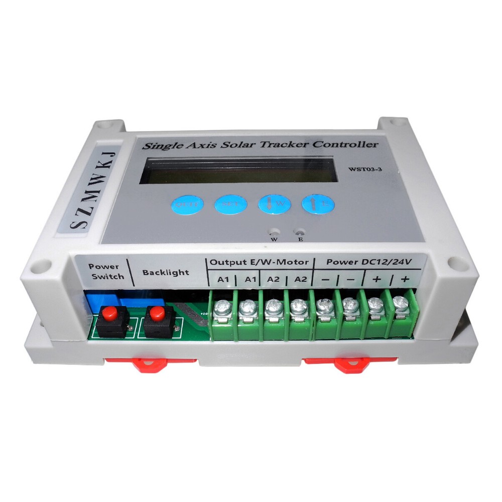 Single Axis Solar Tracker Controller W/ Anemometer for Solar Panel Auto Tracking