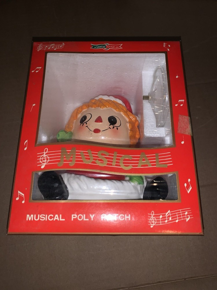 Vintage “A Santa Creation” Musical Poly Patch In Box