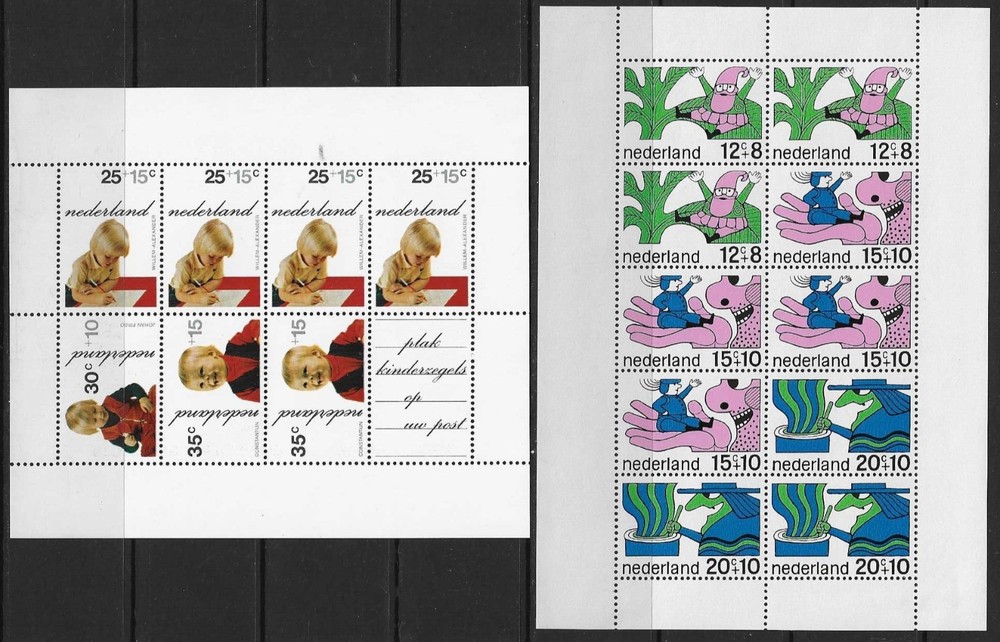 NETHERLANDS - 2 MIN SHEETS (PLEASE SEE DESCRIPTION) - UM - CAT £22.25